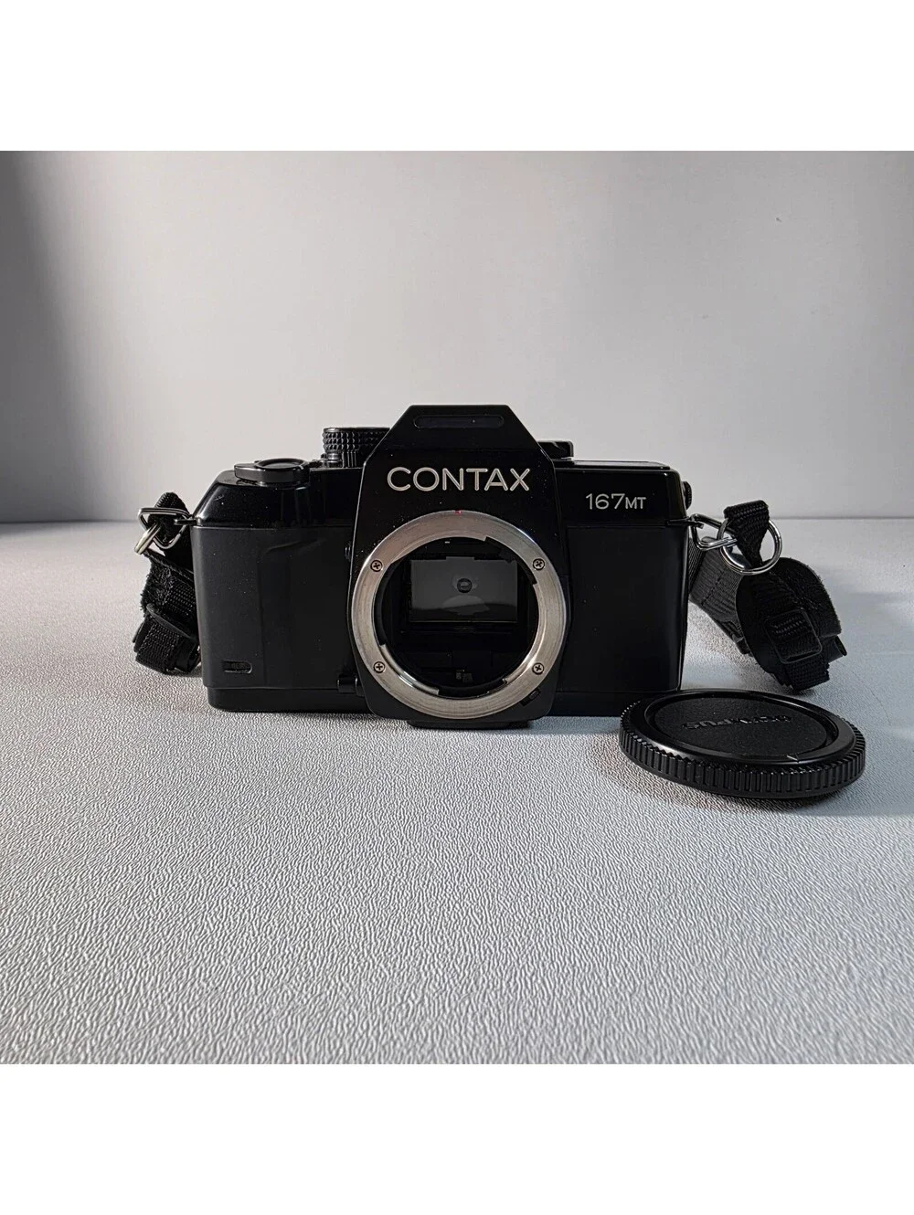 Contax 167MT 35mm Film Manual Focus SLR Camera Body W/New Film Door Batteries